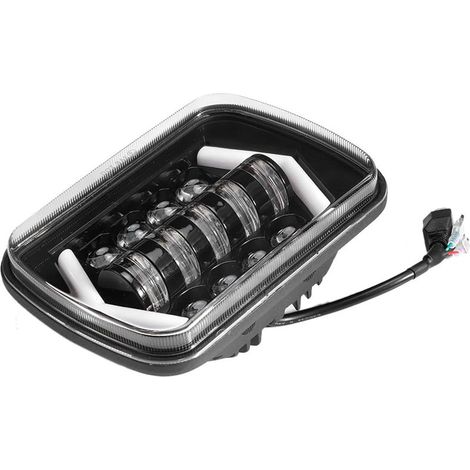 1 quadratischer LED-Scheinwerfer 5x7 Zoll, Aluminiumlegierung, IP67, Fern-/Abblendlicht, Schwarz, Fahrzeug (1/5)