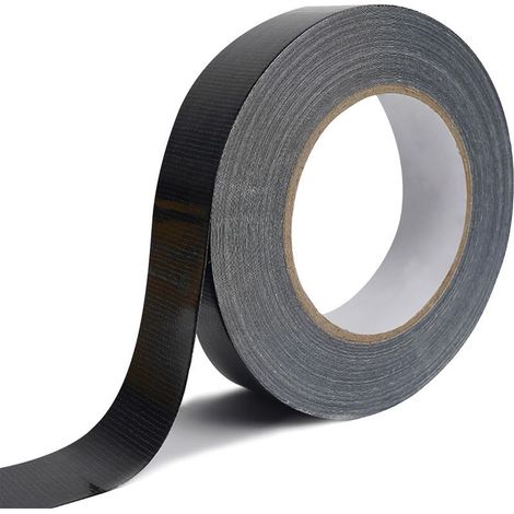 Ruban Adhésif Blindé Extra Fort, 20 m X 20 mm Ruban Toile Adhésif Noir Ruban De Réparation Imperméable Heavy Duty Duct Tape Pour Canalisations, Moquette, De Scellage, Réparations, Marquage (1/5)