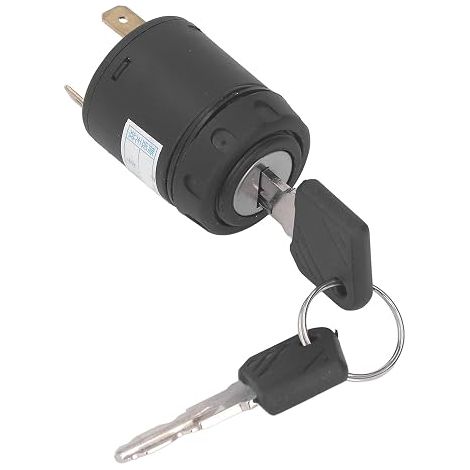 Forklift Ignition Switch Key with 2 Keys, Waterproof Ignition Switch, Vehicle Electronics, Replacement Keys, Material (1/5)