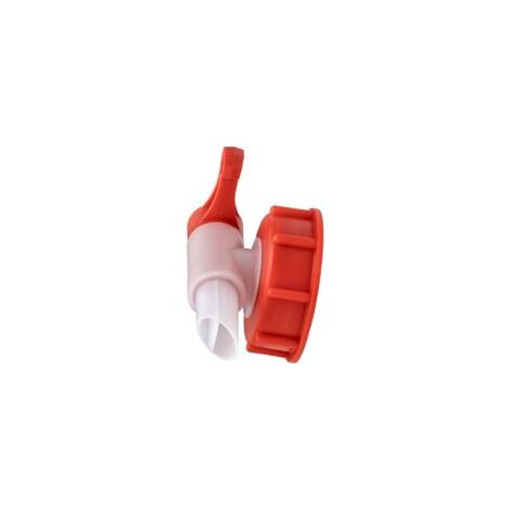 1 Stück Fluxx AH 23 mm Ausgießhahn DIN 61 Ablasshahn für 20-Liter-Kanister, für Benzin, Camping, Garten, Warmwasser, Küche, lebensmittelecht, Universal-Kunststoff - Crezuo