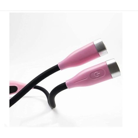 Lampe de lecture LED pour le cou, rose, flexible et rechargeable