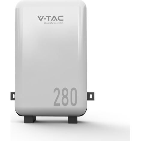 Batería de almacenamiento V-TAC de 14 kWh LFP con BMS integrado para uso en exteriores, IP65, 10 años de garantía