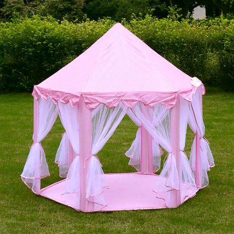 Tienda de juegos plegable para niños Princess Tent con luz LED (1/5)