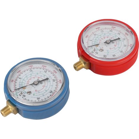 Manomètre de fluorure pour climatisation, manomètre haute/basse pression, outil de réparation de climatisation (1/5)