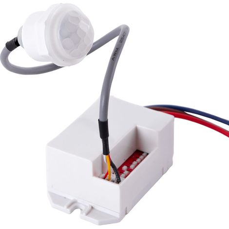 Sensor PIR Movimiento Empotrar Mini 140º ►300W (1/4)