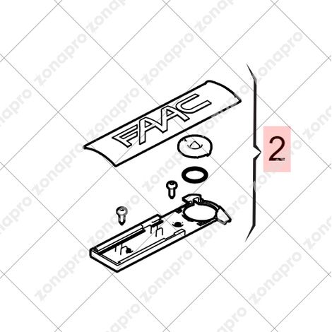 FAAC 63003356 Gruppo Sblocco Superiore Completo Per Motore S418 Handy Ricambio