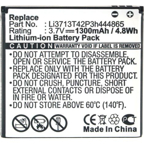 NX - Batterie téléphone, smartphone, GSM pour SoftBank 3.7V 1300mAh - LI3712T42P3H444865 (1/4)