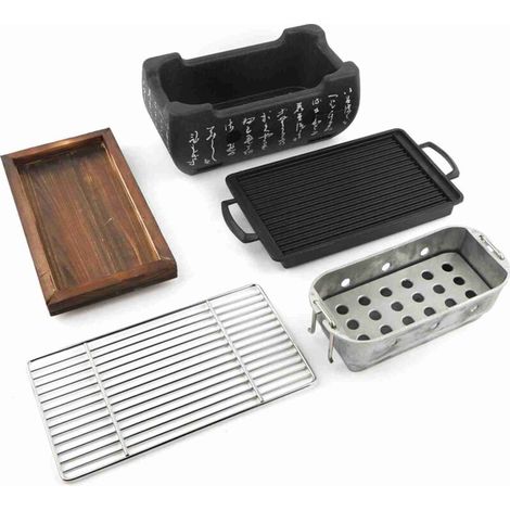 Rechteckiger Ofen, japanische Küche, Holzkohleofen, Grill, Spiritusofen (1/3)