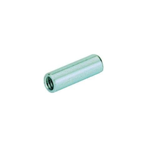 Casquillo roscado 15 mm acero cromado