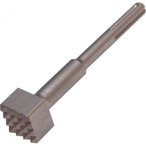 Diamwood – Boucharde 16 dents SDS-Max 240 mm – Pour béton et pierre – Montage rapide SDS-Max – Outil pour grenaillage et préparation de surface