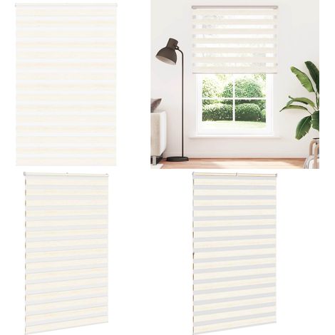 vidaXL Zebrarollo Marmorbeige 150x200cm Stoffbreite 145,9 cm Polyester (1/5)