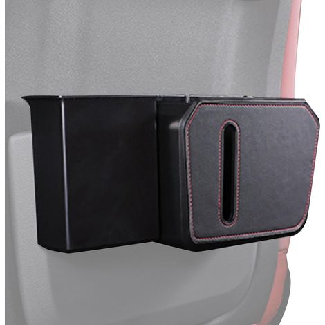Poubelle de siège arrière de voiture, poubelle multifonctionnelle, poubelles de voiture, porte-gobelet, porte-mouchoirs dans la voiture (1/5)