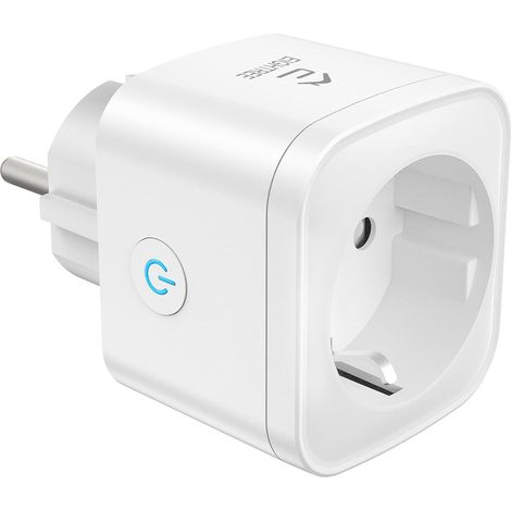 Prise Connectée WiFi (Type F), Prise Intelligente EIGHTREE, Compatible avec Alexa, Google Home, SmartThings, Suivi de la Consommation d'énergie, Contrôle de l'App Smart Life, 16A, Pack de 1 (1/4)