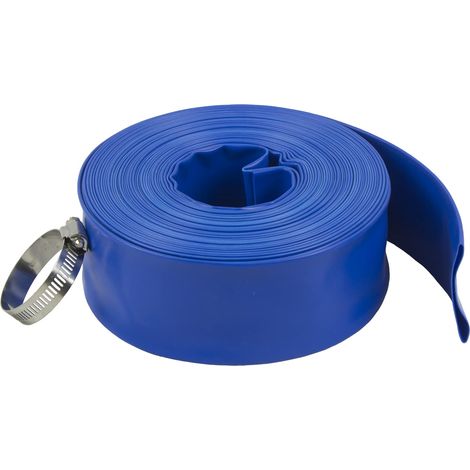 Tuyau de rinçage pour piscine robuste - Collection Essential (5,1 cm x 15,2 m) - Neutre (1/5)