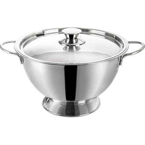 Zuppiera in acciaio con coperchio da 4,5 l (1/5)