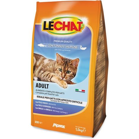 CROCCANTINI PER GATTI 'LE CHAT' tonno e salmone - kg 1,5