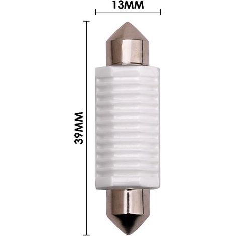 Lampada led 12v 2w a siluro luce bianca 39MM