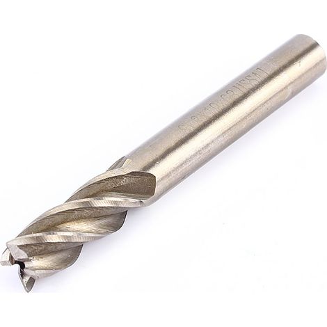 Lot HSS 4 dents fraise droite queue cylindrique CNC 4mm-12mm foret coupe métal (1/5)