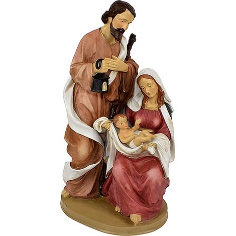Statua Natività Sacra Famiglia con Bambin Gesù Removibile  H 45 cm presepe new  Decorazione Natalizia Statuina Natalizia da Interno Idea Regalo di natale