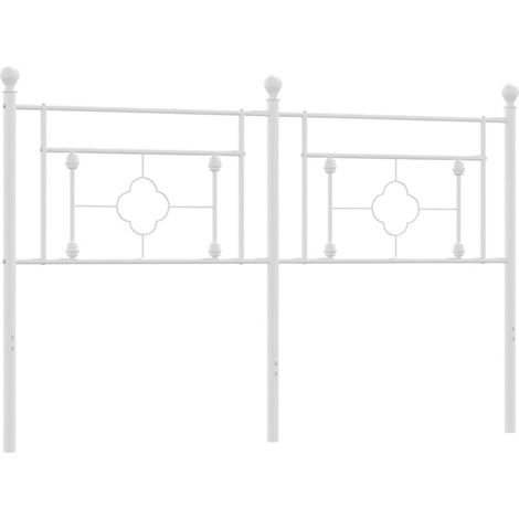 Maison Exclusive - Ersatz-Kopfteil Metall Weiß 160 cm