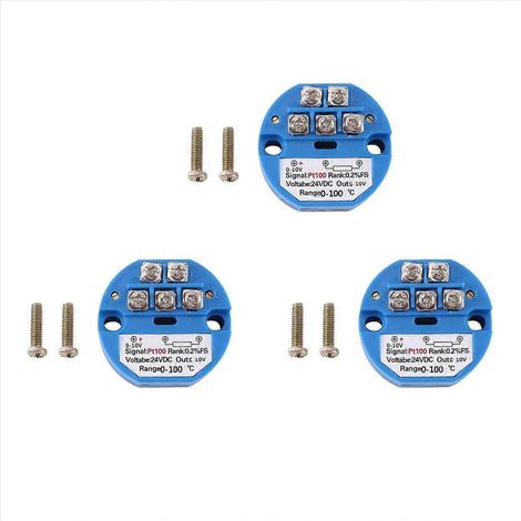Transmetteur de température PT100 type 0-10 V 0-100 °C DC24V (1/5)