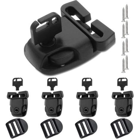 4 PCS Clips de Protection pour Spa, Clips de Rechange pour Housse de Spa avec Clés et Boucle Coulissante, Accessoires de Matériel, pour Spa Loquets de Remplacement Clip (1/5)