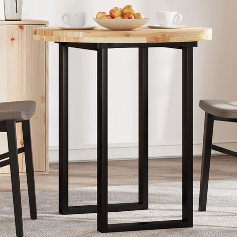 Tischplatte Rund Ø70x4 cm Massivholz Akazie