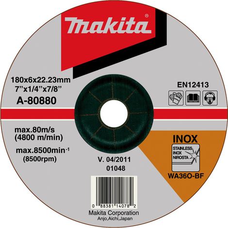 DISQUE 180x6x22 MAKITA A-80880