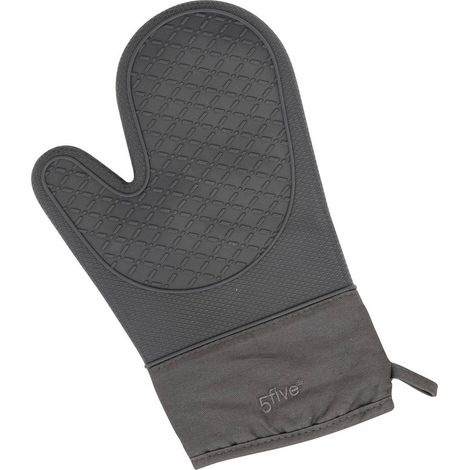 Guanto da cucina in silicone e cotone grigio - 5five (1/4)