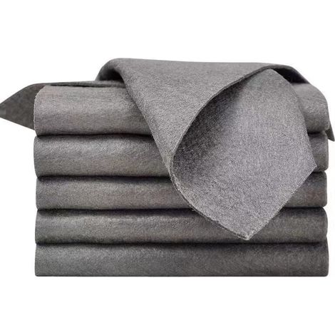 chiffons magiques réutilisables en microfibre épaisse 30 x 30 cm Lot de 5 (1/4)