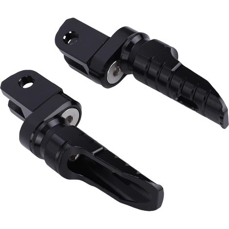 Repose-pieds Avant de Moto, Repose-pieds en Aluminium anodisé CNC 6063 avec Surface Texturée pour une Traction Optimale, Remplacement pour G310R 2017 2025 et G310RR 2023 2025 (BLACK) (1/5)