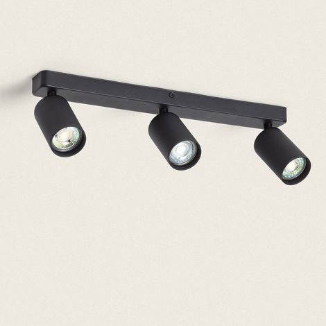 Applique Murale Aluminium Breixo 3 Spots Noir (1/5)