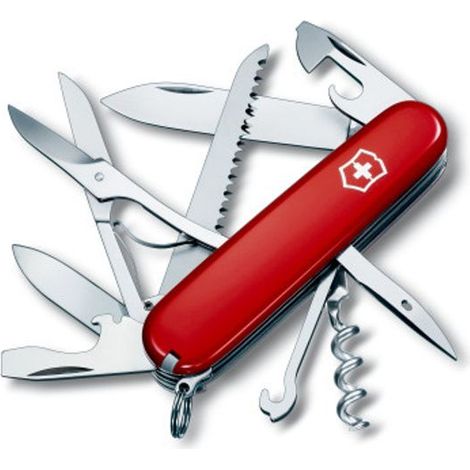 Couteau suisse 15 fonctions – Acier inoxydable – 11 outils – Longueur 9,1 cm – Pour camping et loisirs – Victorinox