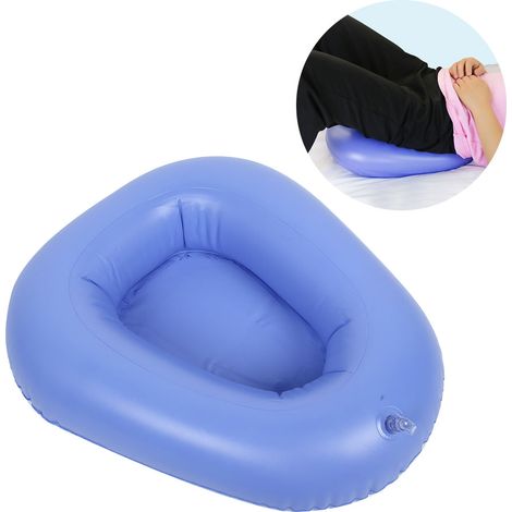 Coussin d'air anti-escarres pour lit, pot de chambre bleu pour personnes âgées (1/5)