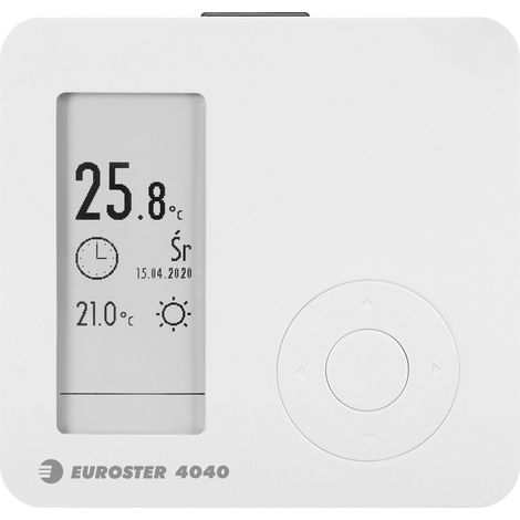 Termostato Euroster 4040 Bianco e Grigio Programmabile Preciso