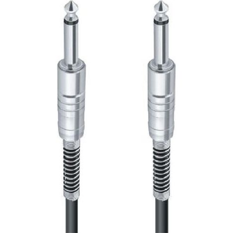 MaxTech - Cavo Collegamento 2 Jack Da 6.5mm Mono 10mt Cavo Microfono Audio Stereo Jjack-04 - (1/3)