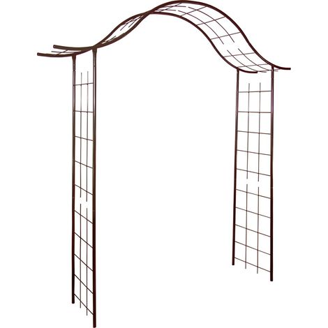Arche tube rond20 portique fer vieilli 200x40x250 cm (1/3)