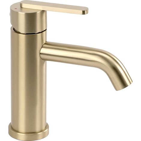 RUBINETTO DA LAVABO REA ONTARIO JS-11801BG LOW BRUSH GOLD (1/5)