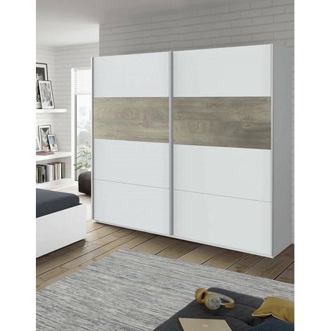 Armario 2 Puertas - Dormitorio Blanco 60x200h cm (1/5)