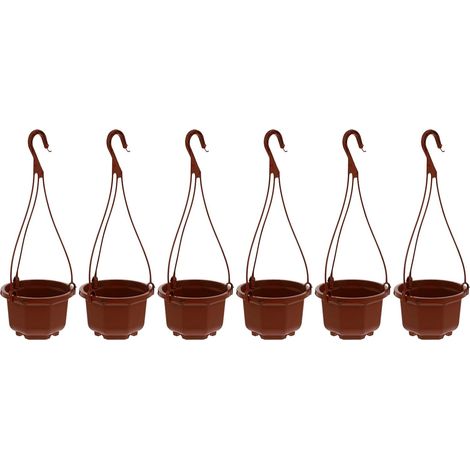 Jardinière suspendue Lurrose pour plantes d'intérieur et d'extérieur, 6 unités octogonales (1/5)