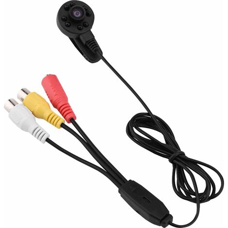 Caméra grand angle HD 60° avec 8 LED infrarouges pour vision nocturne, audio et vidéo, micro-caméra FPV PAL (1/5)
