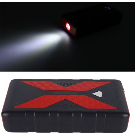 (Exclusivité Mexique) Démarreur de voiture standard américain 100-240 V, batterie externe 12 V, démarreur de secours pour voiture, batterie de rechange pour alimentation d'urgence (livré avec batterie (1/5)