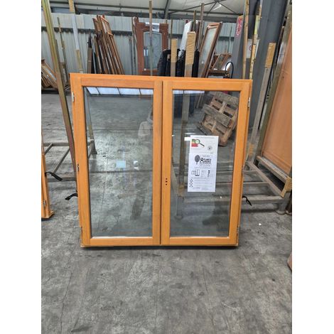 [jamais Utilise] Fenêtre Bois 2 Vantaux 125x120 Cm Côtes Tableau Second Choix (n°40 Cm 6) Gd Menuiseries