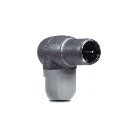 Conector F acodado blindado (1/4)