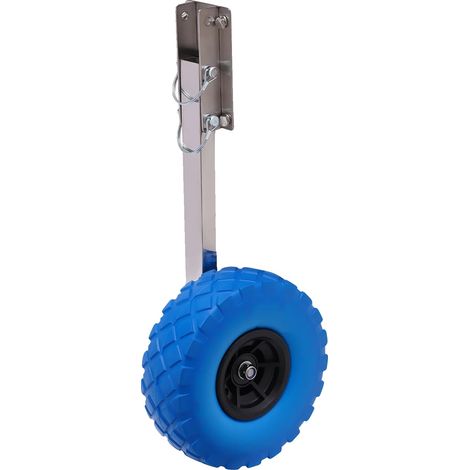 Roues Gonflables, Haute Capacité de Charge, Design Compact, BLEU CIEL (1/2)