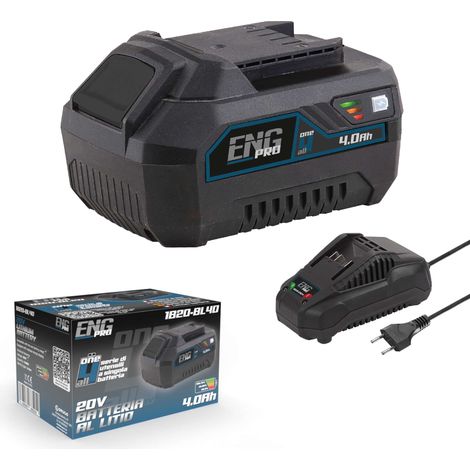 Batteria 20V 4.0 Ah ONE4ALL e caricabatteria - ENG PRO 1B20-BL40-1CB