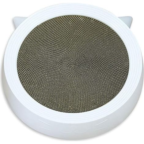 Arbre à chat, griffoir en carton ondulé, tapis de ponçage en carton résistant pour chats dodus, grand griffoir pour lit/salon, recyclé pour protéger les meubles, gamelle à griffer (1/5)