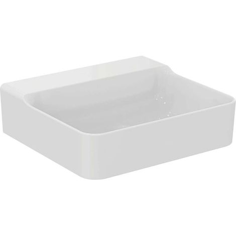 Lavabo CONCA 500x450x165mm bianco senza foro rubinetto, senza troppopieno IDEAL STANDARD (1/5)
