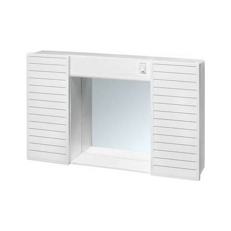SPECCHIO CON DUE ANTINE Misura: Bianco