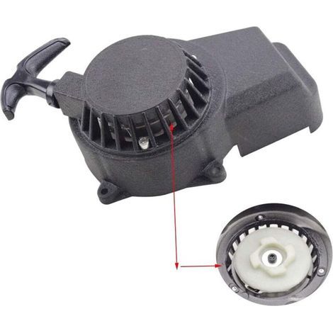 Démarreur en Aluminium Pédales de démarrage et pièces Noir Facile À Tirer À Rivet Remplacement pour 47CC 49cc Engrenage 2 Temps Boucle Pocket Bike Dirt Bike (1/5)